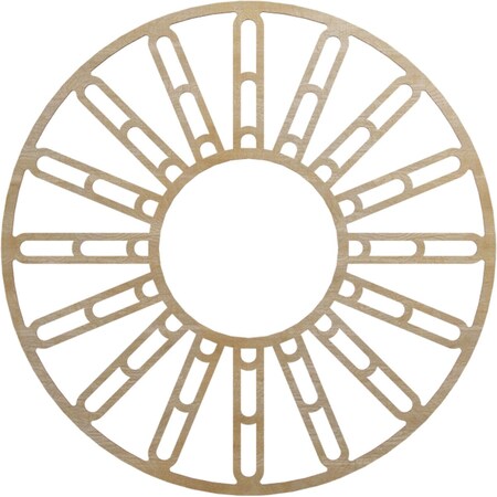 Ekena Millwork Hale Wood Fretwork Pierced Ceiling Medallion, Hickory, 38"OD x 13 3/4"ID x 1/4"T CMWP38X38X0250HHHI